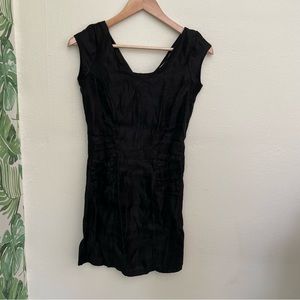 Many belles down black dress. Size small